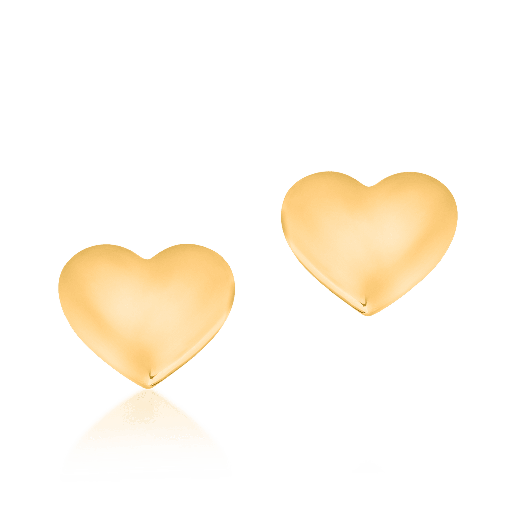 Cercei pentru copii inima din aur galben de 14K