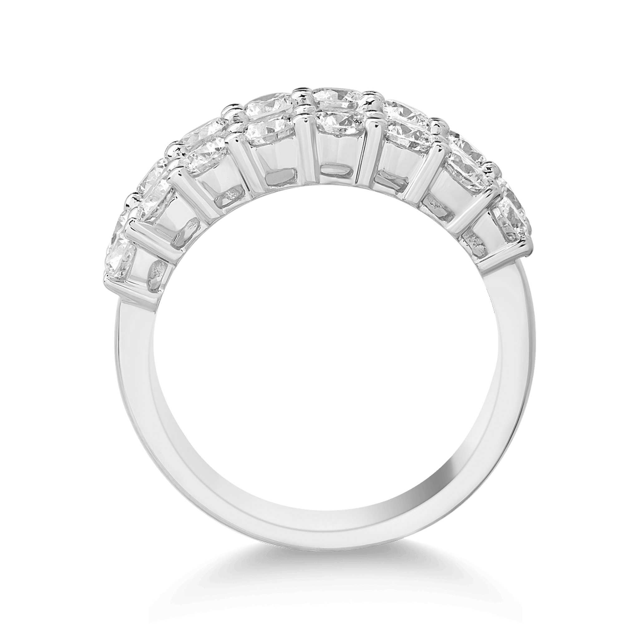 Inel din aur alb de 18K cu diamante de 3.01ct