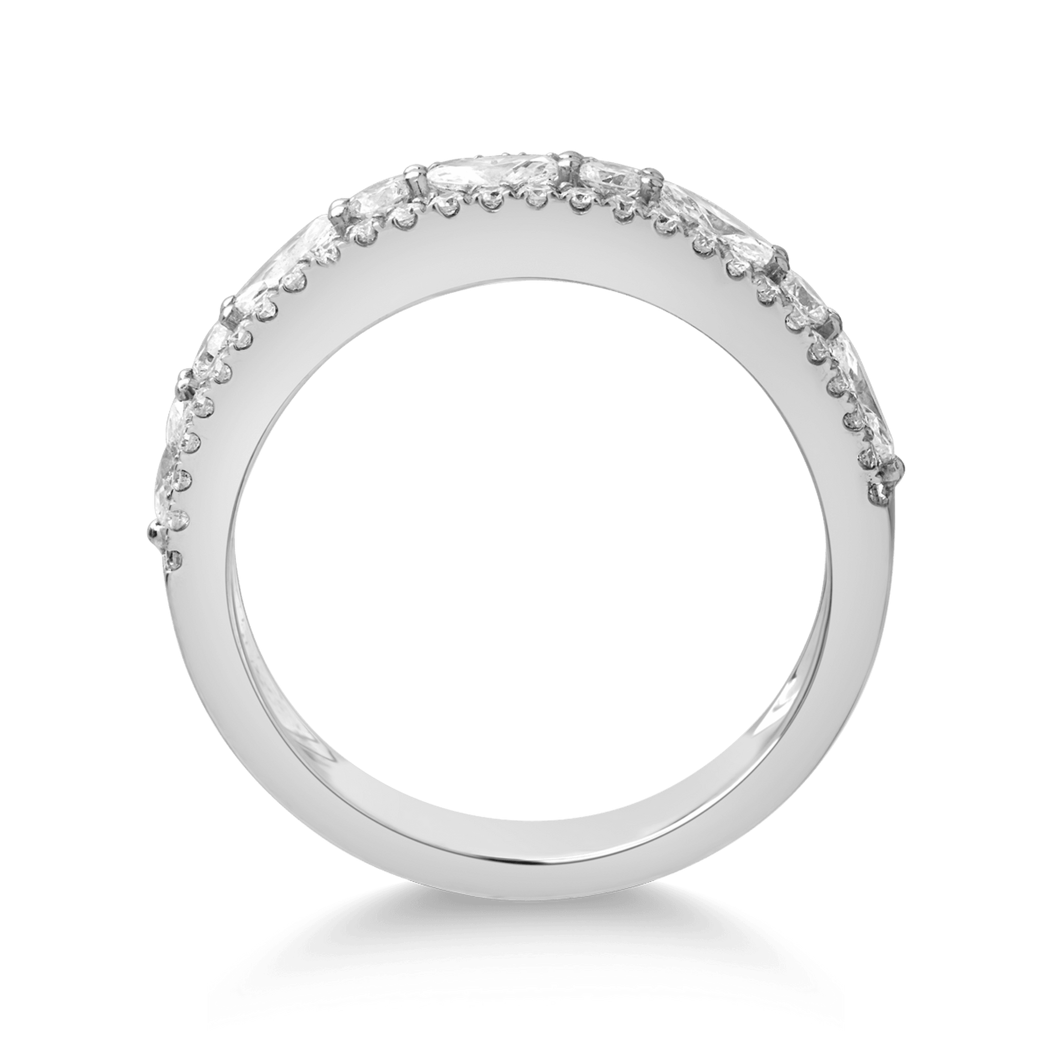 Inel din aur alb de 18K cu diamante de 0.89ct