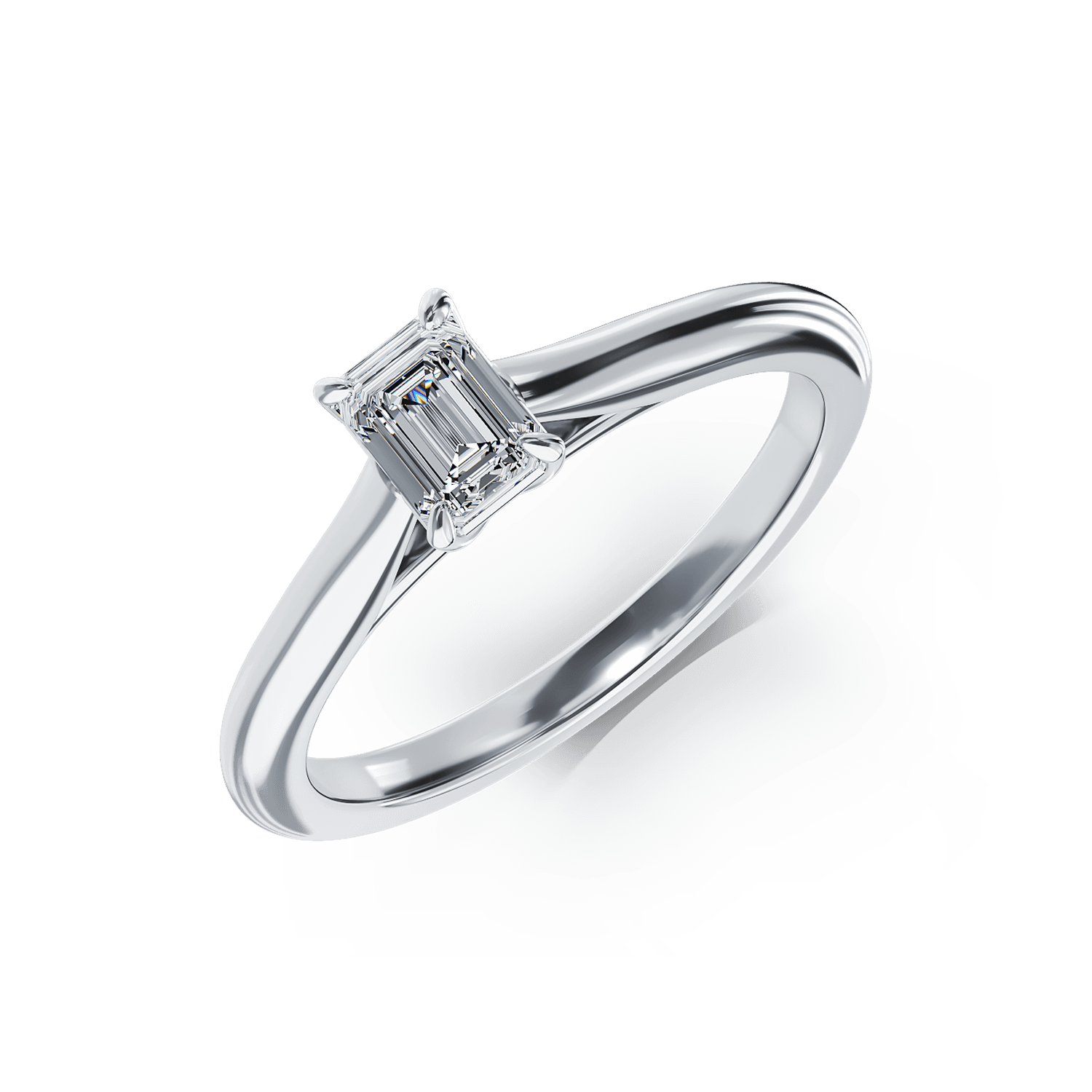 Platinum engagement ring with a 0.41ct solitaire diamond