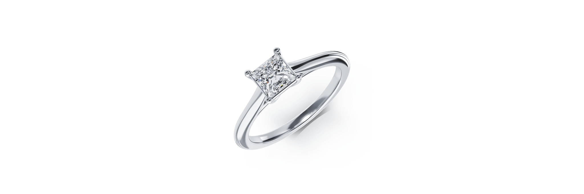 Inel de logodna din platina cu un diamant solitaire de 0.6ct