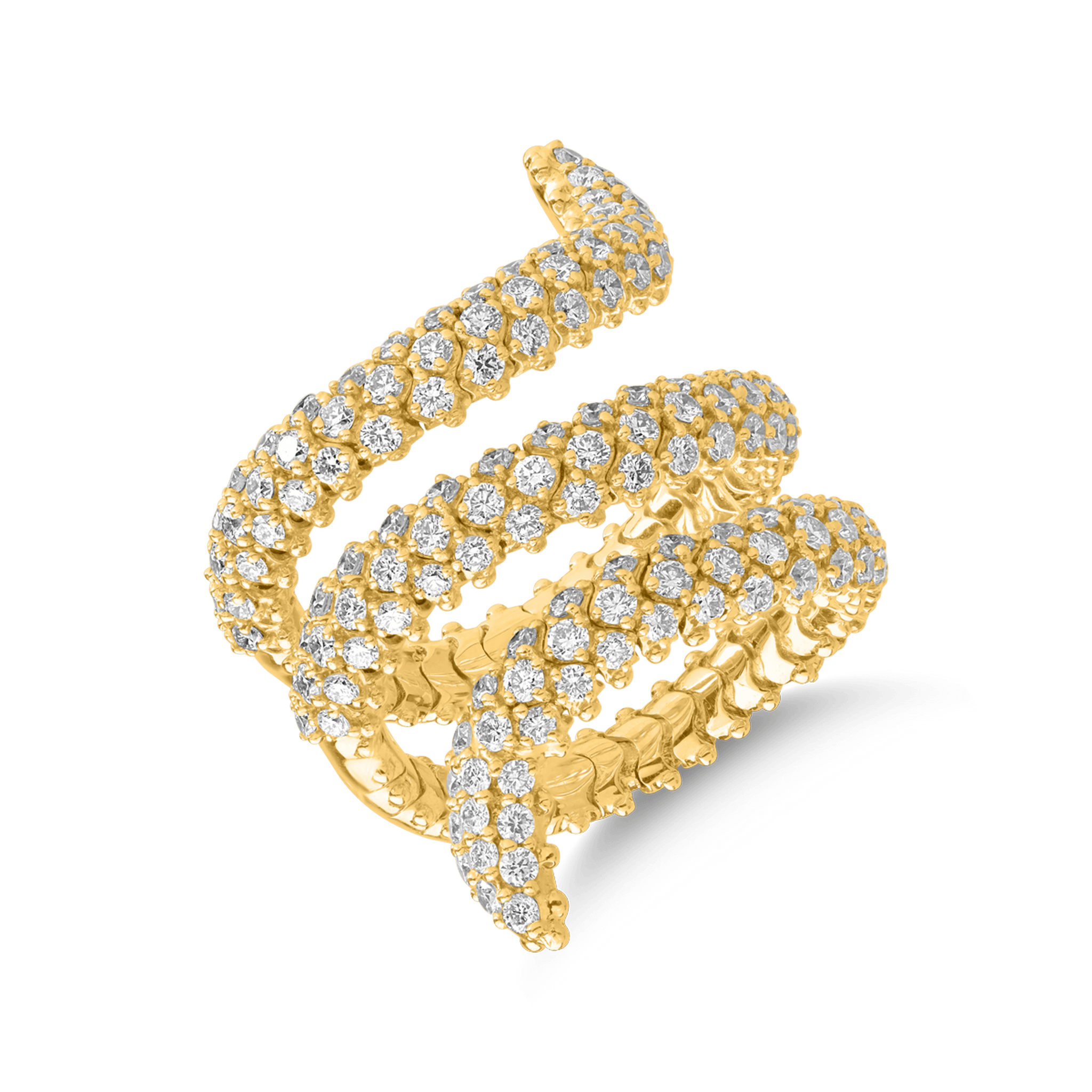 Inel din aur galben de 18K cu diamante de 2.66ct