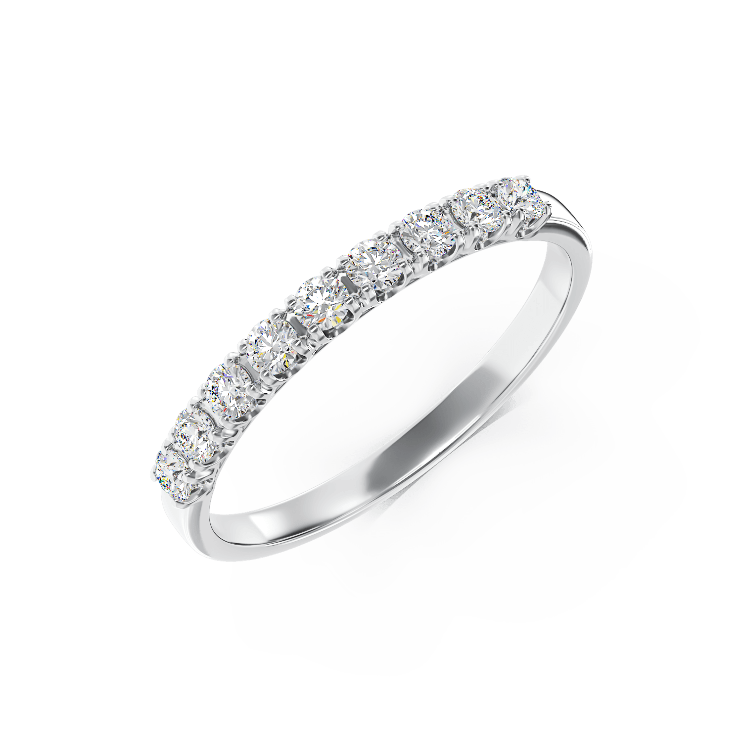 Inel din aur alb de 18K cu diamante de 0.5ct
